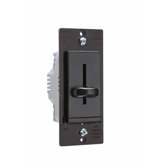 TradeMaster 600W Decorator Single Pole Slide Dimmer with Housing in Black