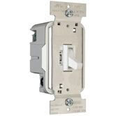 TradeMaster 600W Magnetic Low Voltage Three Way Toggle Dimmer with Housing in Ivory