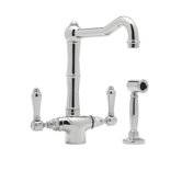 Country Kitchen Two Handle Single Hole Kitchen Faucet