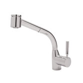 Pullout Modern Lux One Handle Single Hole Side Kitchen Faucet with Lever Handle