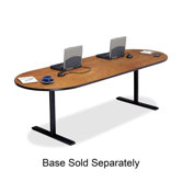 Racetrack Conference Table,42"x120"x29",Wild Cherry