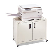 Printer Cabinet with Adjustable Interior Shelf in Black