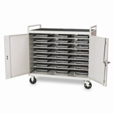 24 Notebook Computer Cart with 5" Casters (fully assembled)