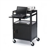 26 - 42" High UL Listed Adjustable Presentation Cabinet Cart