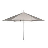 286cm Schirm "Artico" in Natur / Silber