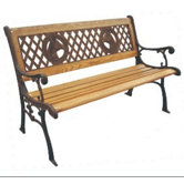 Champions Wood and Cast Iron Park Bench