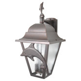 Americana Dolphin Series 22.5" Wall Lantern
