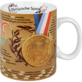 10,5cm Becher "Olympische Spiele" aus Porzellan