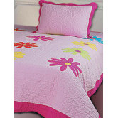 Daisy Crazy 3 Piece Full Quilt Set