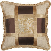 St. Lucia Pillow with Pleated Fabric Trim