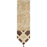 St. Lucia Table Runner with Wide Braid and Ball Trim