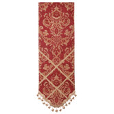 Bacara Table Runner with Braid and Tassel Trim
