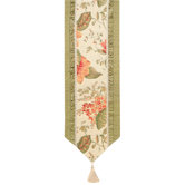 Brianza Table Runner with Braid and Ribbon