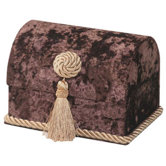 Bacara Envelope Chest with Button Knot, Tassel and Cord, Lined