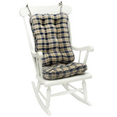 Applegate Plaid Standard Rocking Chair Cushion