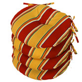 Outdoor Round Bistro Chair Cushion (Set of 4)