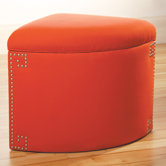 Ikat Corner Storage Ottoman