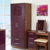 Knightsbridge Tall Wardrobe with 2 Drawers