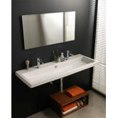 Cangas Ceramic Bathroom Sink with Overflow