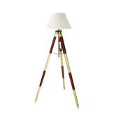 Surveyor's Tripod Lamp in Red and White