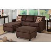 Bobkona Modular 3 Piece Sectional