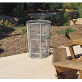 Americana Series 48 Gal. Galvanized Street Basket