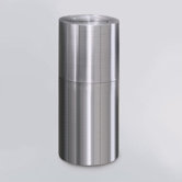 Aluminum Designer Flip Top Waste Receptacle