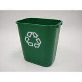 Desk Side Paper Recycling Container in Green