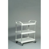3-Shelf Service Cart in Off-White