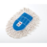 Trapper Wedge Dust Cotton Mop Head with Looped-End in Yellow