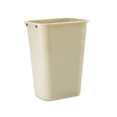 Deskside Plastic Rectangular Wastebasket, 10 1/4 Gal