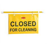 Hanging Safety Sign with "Closed for Cleaning" Logo