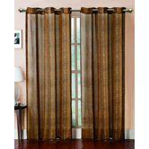 Georgette Cheetah Printed Window Panel