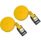 18' Canoe and Kayak Cam Buckle Load Straps in Yellow (Set of 2)