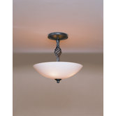 Twist Basket 2 Light Semi Flush Mount