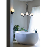 5 Light Ribbon Chandelier
