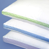 Medium Density 233 Thread-Count Quilted Sidewall Pillow Two Pack