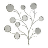 Flora Mirror in Distressed Silver