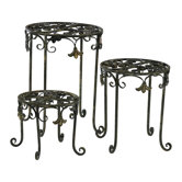 Filigree Plant Stand (Set of 3)