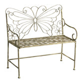 Butterfly Iron Garden Bench