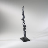 Male Gymnasts Figurine in Old World