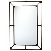 Federal Mirror in Raw Steel