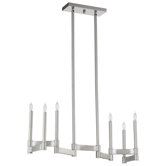 Zig Zag 6 Light Chandelier