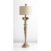 Tyne Floor Lamp in Limed Gracewood
