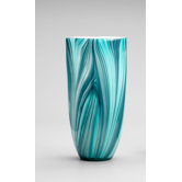 Large Turin Vase in Turquoise Blue