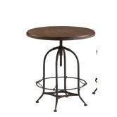 Lucca Table Raw Iron and Natural Wood