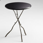 Small Gaston Table in Raw Steel