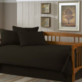 Paramount 5 Piece Twin Daybed Set in Solid Black