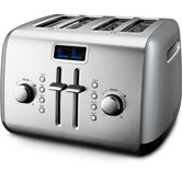 4-Slice Manual High-Lift Toaster with LCD Display