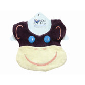 Animal Pals Monkey Bib in Brown and Yellow